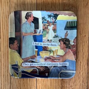 420 humorous dish 5.5” x 5.5”